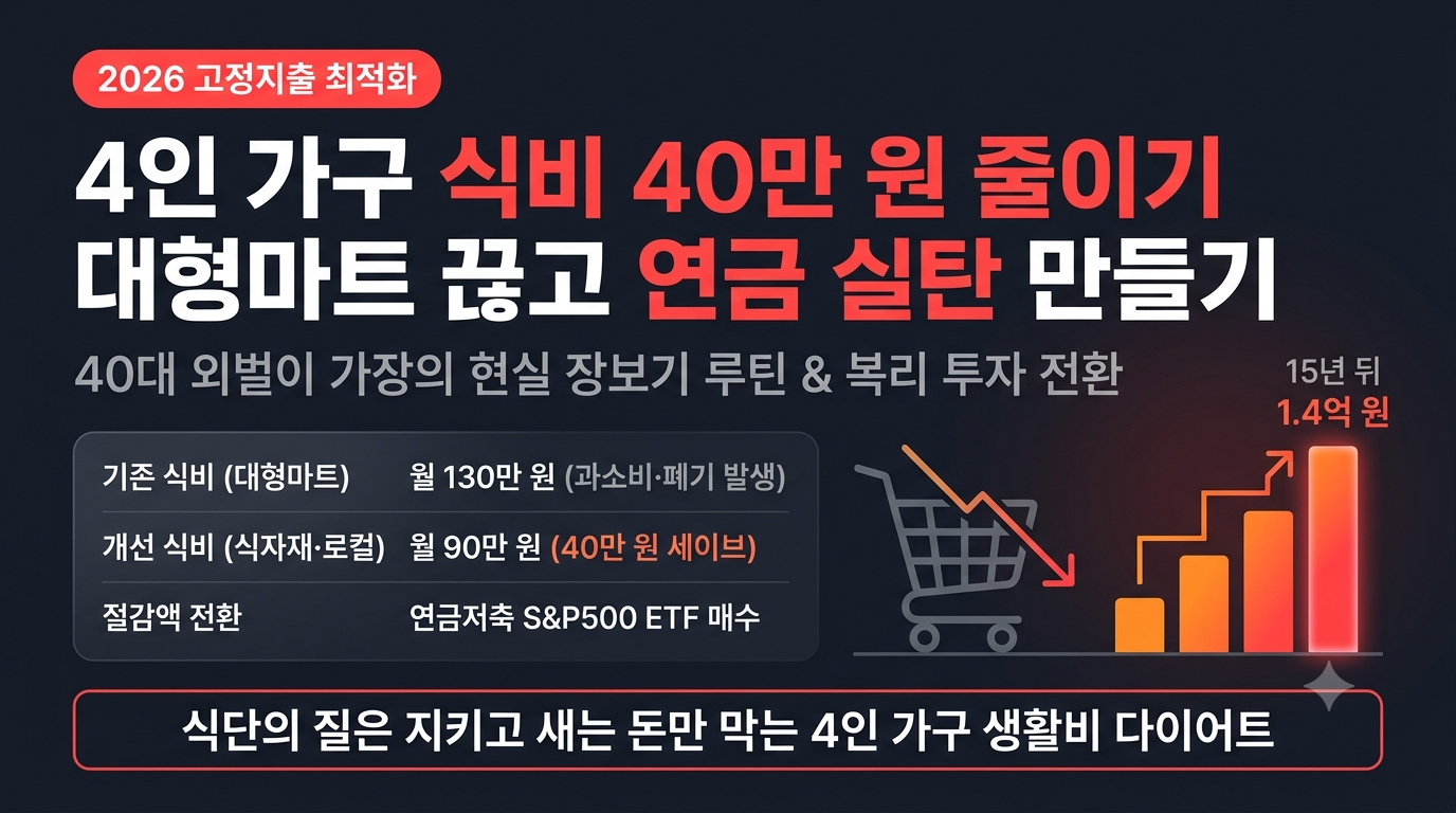 4인 가구 식비 줄이기